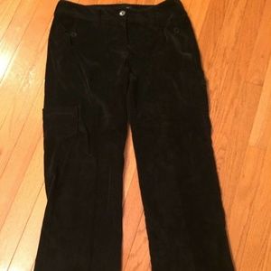 LARRY LEVINE PETITE STRETCH Corduroy Boot Pants 8P